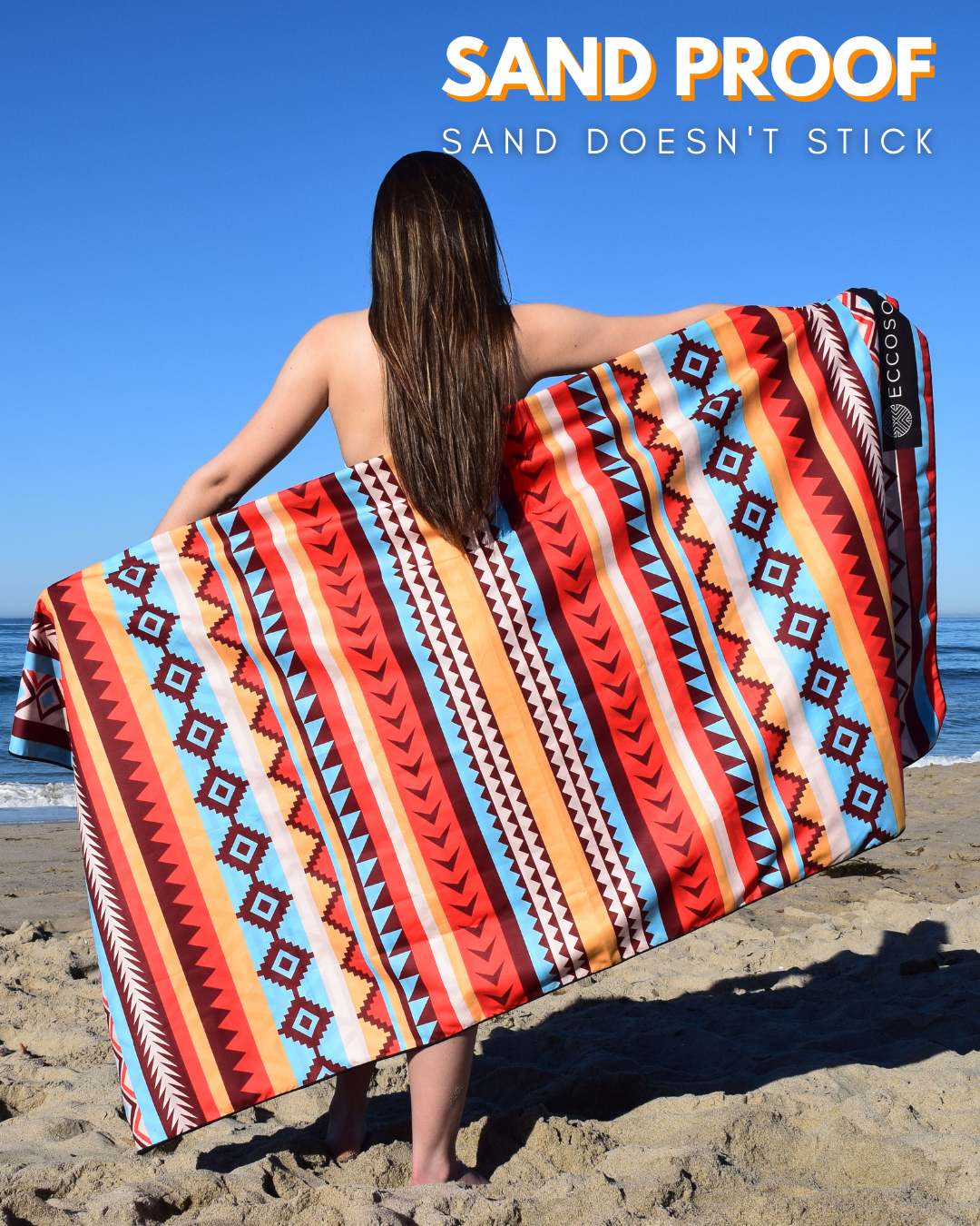 Best Extra Large Quick Dry Sand Free Beach Towel With Pockets