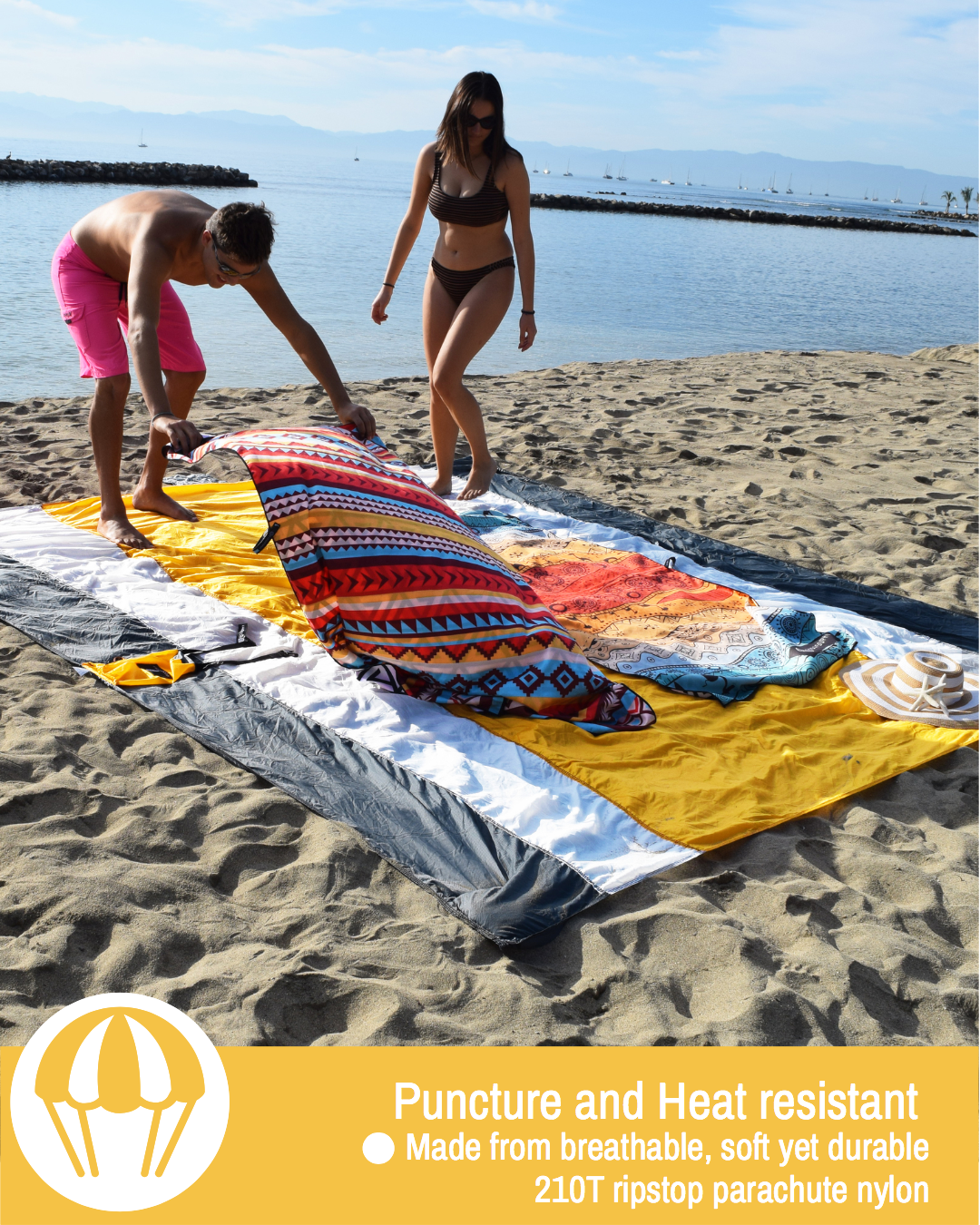 ECCOSOPHY USA Sand Proof Beach Blanket